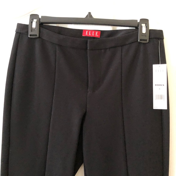 ELLE “In The Mix” Black Tie Seamed Dress Pant 6 - Picture 3 of 6